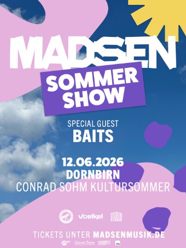 Madsen • Freitag, 12. Juni 2026 • Conrad Sohm Dornbirn